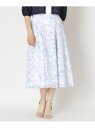 【SALE/40%OFF】ローズプリントジャカード フレアスカート TO BE CHIC トゥー ビー シック スカート その他のスカート ブルー ピンク【RB...