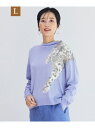 【SALE/20%OFF】23AW*Wings掲載*【80周年記念アイテム】スノーレオパードボトルネックインターシャニット EVEX by KRIZIA サンヨ...
