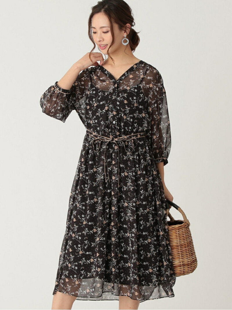 レディース Outlet Chic トゥー シック ワンピース シック Sale 39 Off トゥー Chic Be ワンピース Web限定 ビー To Tricolore ガーデンプリントワンピース To Be Chic トゥー ビー シック ワンピース シャツワンピース ブラック ホワイト Rba E