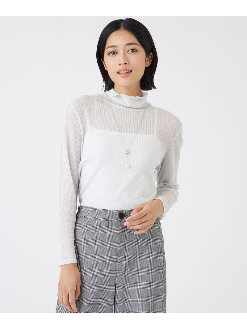 強撚ラメテレコカットソーTRANS...