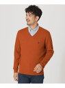 【SALE/29%OFF】【家庭洗濯可能】「TEVIOT」マイクロアーガイルVネック THE SCOTCH HOUSE ザ・スコッチハウス トップス ニット オ...