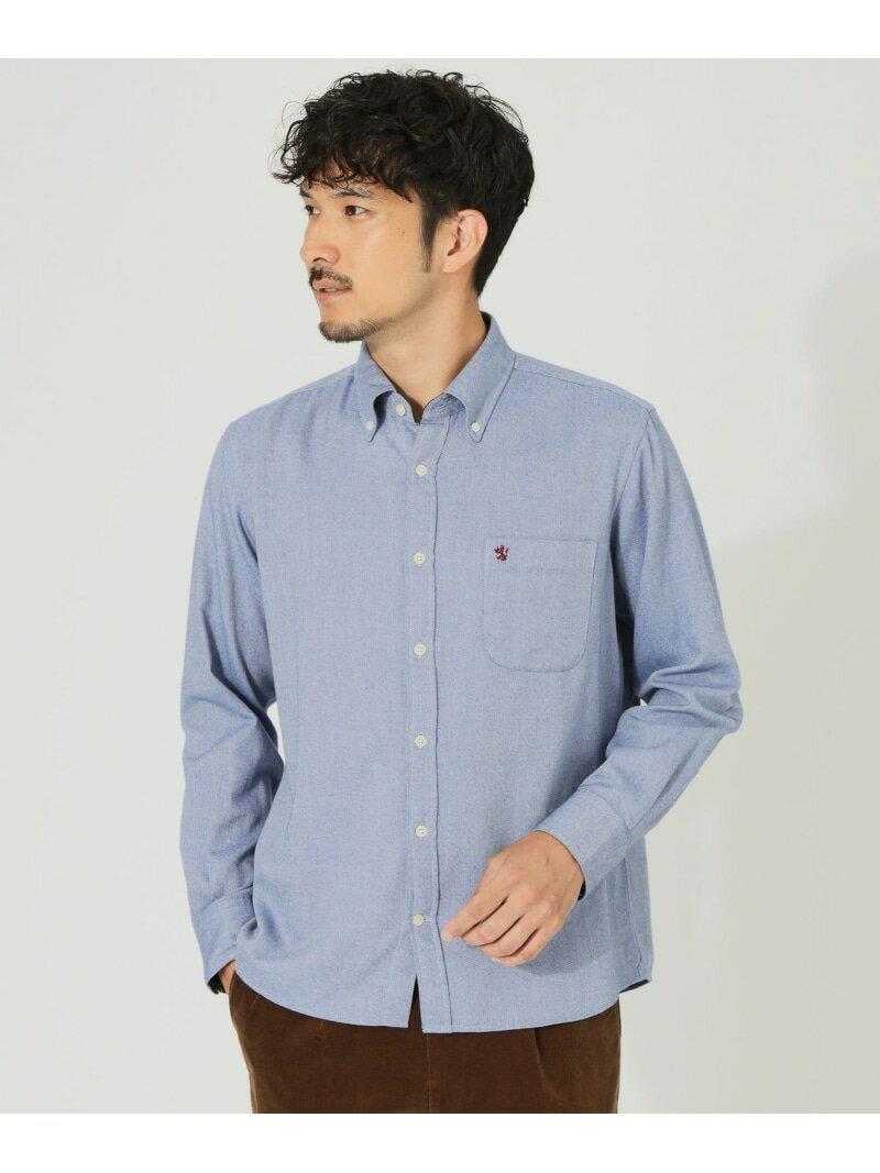 【SALE／52%OFF】コットンカシミヤシャツ THE SCOTCH HOUSE ザ・スコッチハウス トップス シャツ・ブラウス ブルー ホワイト パープル オレンジ【RBA_E】【送料無料】[Rakuten Fashion]