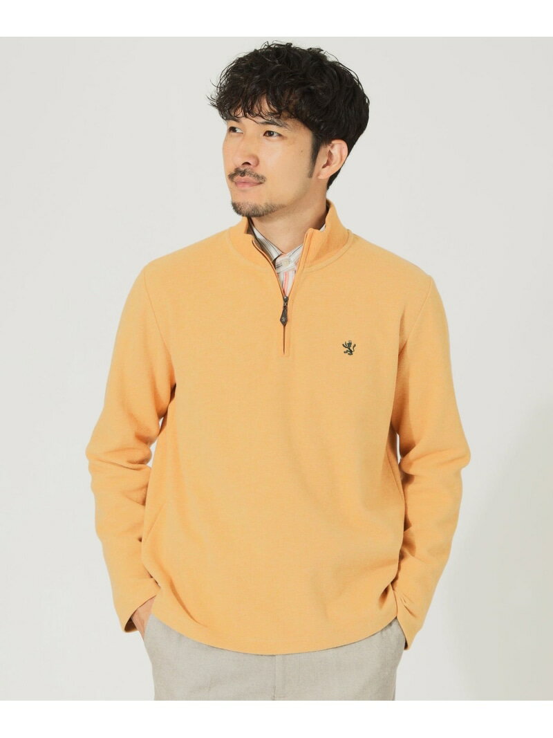 【SALE／52%OFF】「LERWICK」ブラッシュドツイルジップアップトレーナー THE SCOTCH HOUSE ザ・スコッチハウス トップス カットソー・Tシャツ オレンジ レッド ブルー パープル【RBA_E】【送料無料】[Rakuten Fashion]