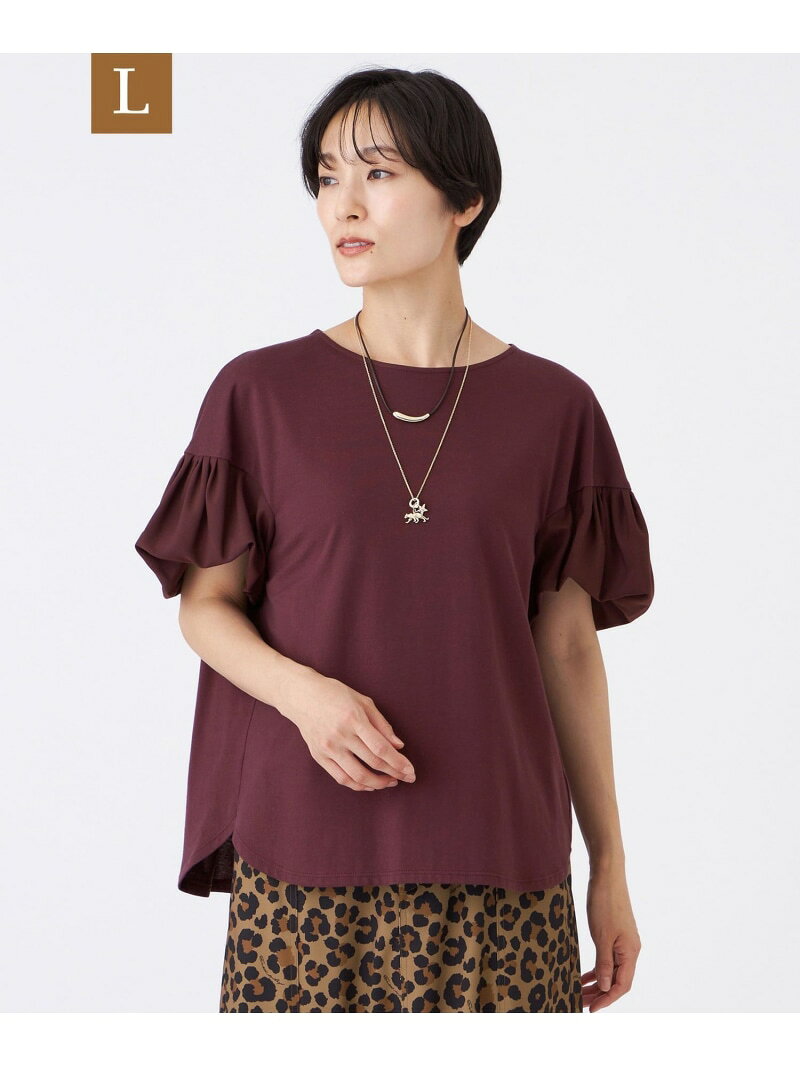 Rakuten - 【SALE／52%OFF】【L】【接触冷感】【マシンウォッシャブル】スパンローンコンビカットソー EVEX by KRIZIA サンヨー エルサイズ トップス カットソー・Tシャツ ホワイト レッド ブラック【RBA_E】【送料無料】[Rakuten Fashion]