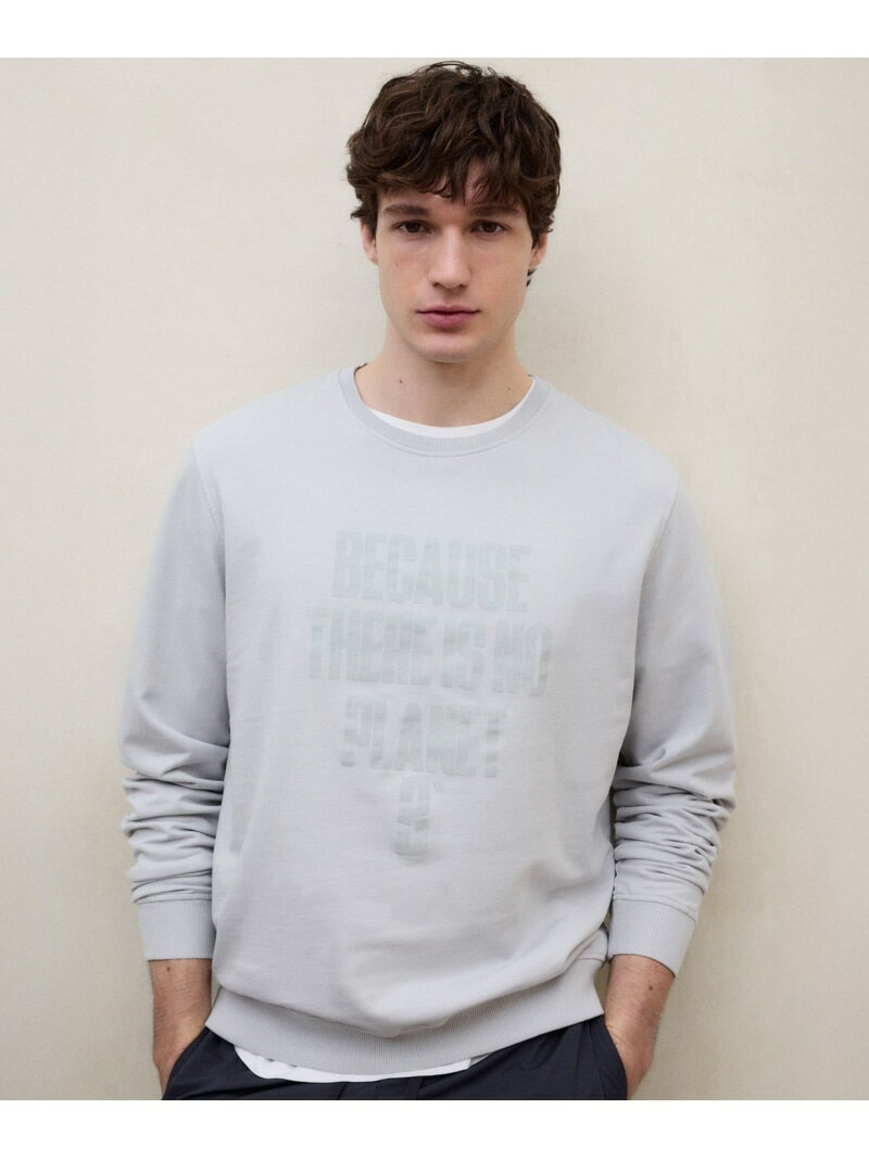 BARDERA BECAUSE スウェット / BARDERA SWEATSHIRT MAN ECOALF エコアルフ トップス カットソー・Tシャツ ネイビー グレー【送料無料】[Rakuten Fashion]