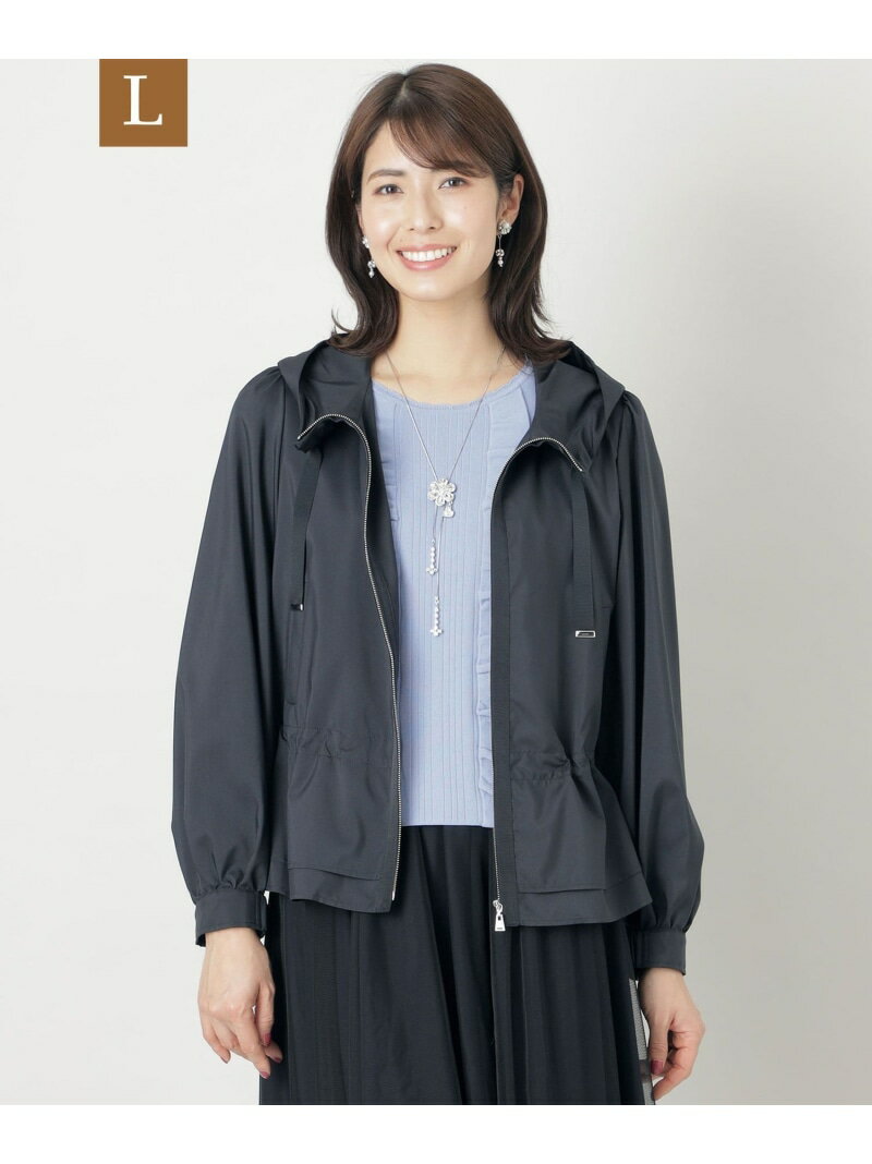 【SALE／30%OFF】【L】ポリエステルタフタ ショートブルゾン TO BE CHIC サンヨー エルサイズ ジャケット・アウター その他のジャケット・アウター ベージュ ネイビー【RBA_E】【送料無料】[Rakuten Fashion]