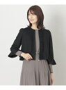【SALE/55%OFF】【L】ポンチフリルボレロ TO BE CHIC トゥー ビー シック トップス その他のトップス ブラック ベージュ【RBA_E】【送...