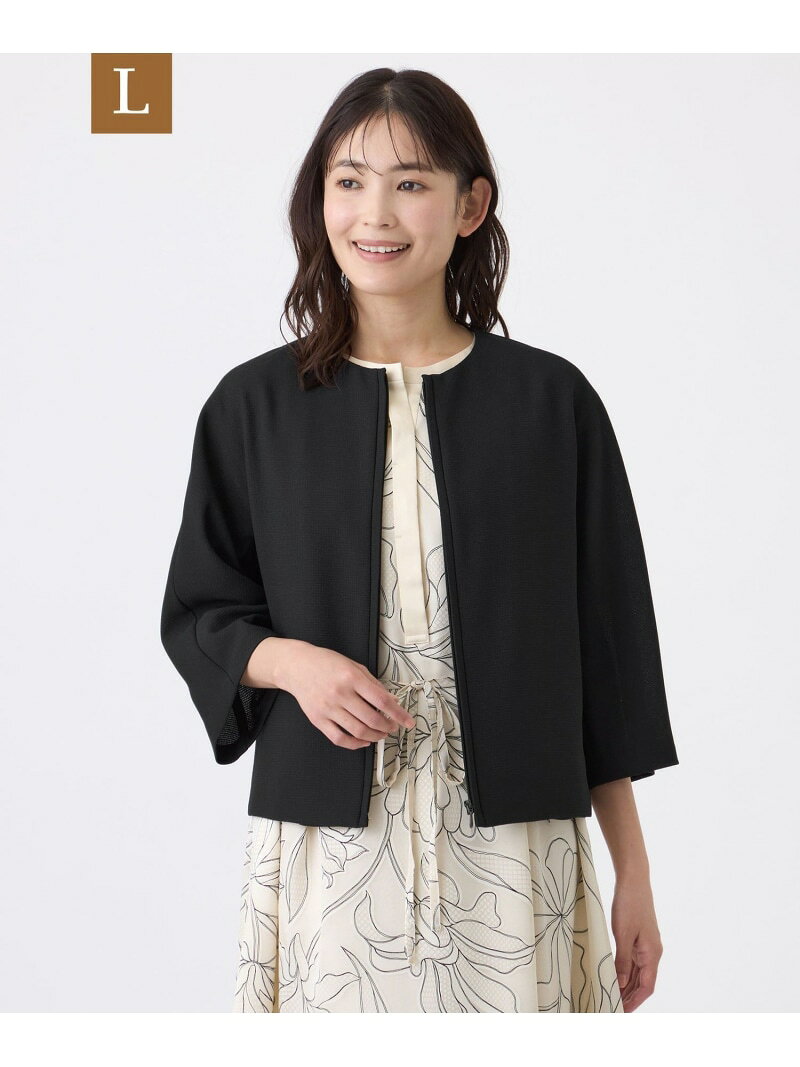 Rakuten - 【L】【ウォッシャブル・吸水速乾・防しわ】カラミDOTAIRブルゾン TRANS WORK サンヨー エルサイズ ジャケット・アウター その他のジャケット・アウター ブラック【送料無料】[Rakuten Fashion]