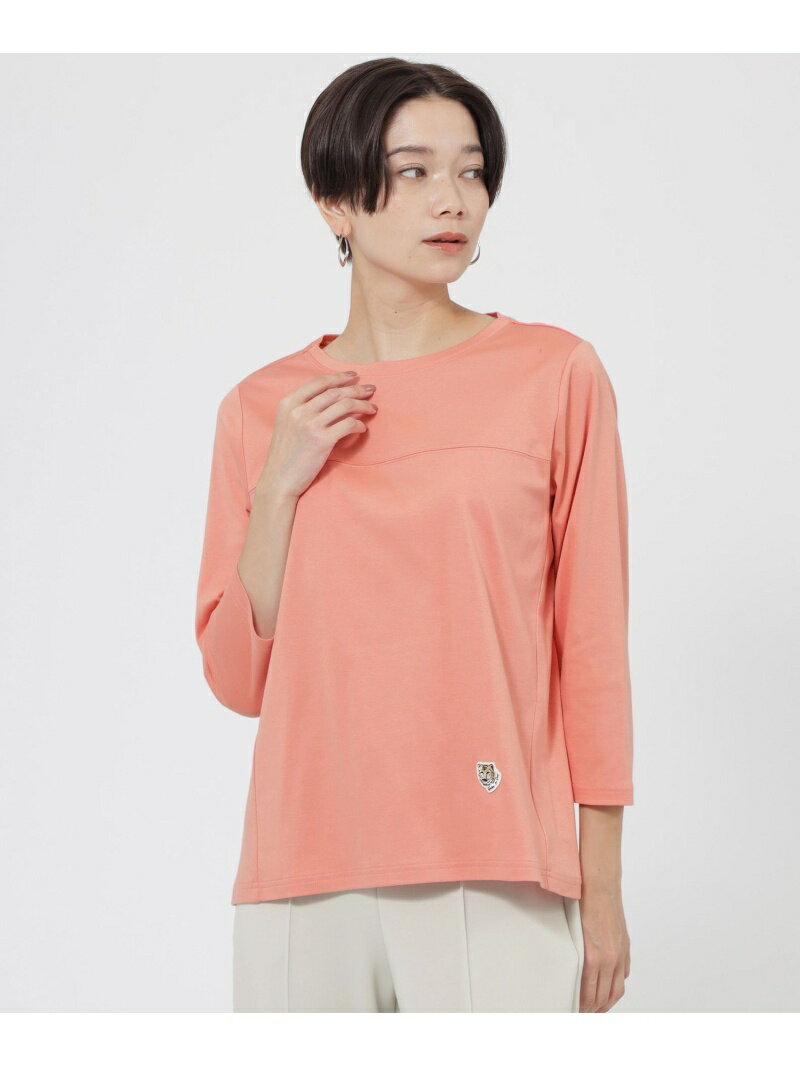 【ウォッシャブル】タイガーパッチカットソー EVEX by KRIZIA エヴェックス バイ クリツィア トップス カットソー・Tシャツ ブラック ホワイト レッド【送料無料】[Rakuten Fashion]