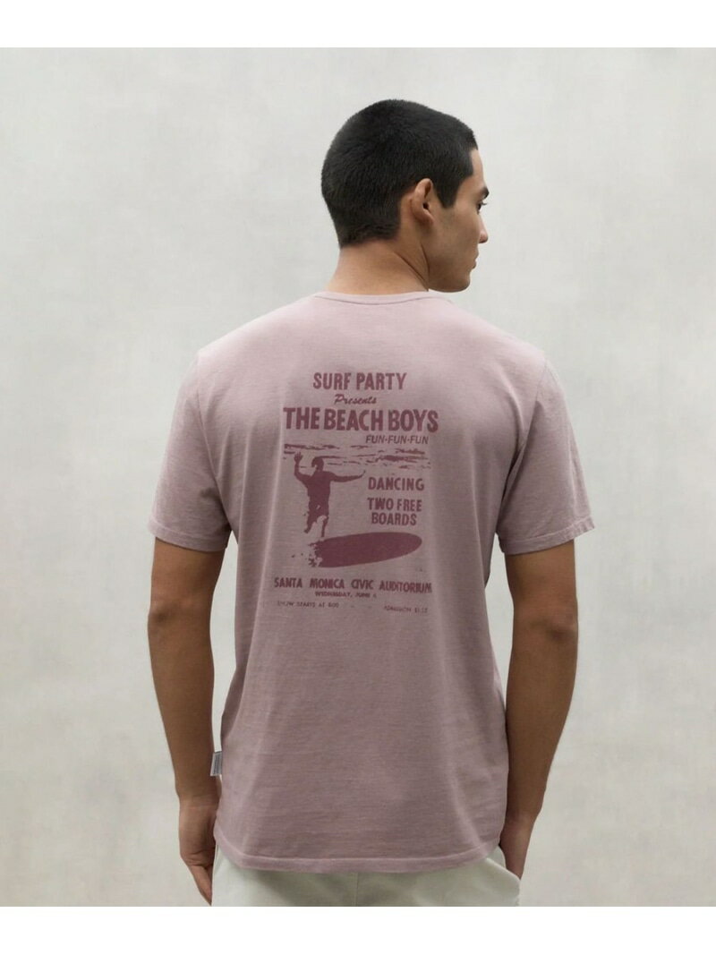 【The Beach Boys】 ビーチボーイズ SURFIN Tシャツ UNISEX ECOALF エコアルフ トップス カットソー・Tシャツ ピンク【送料無料】[Rakuten Fashion]