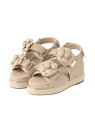 【SALE/30%OFF】カメリアモチーフ サンダル TO BE CHIC トゥー ビー シック シューズ・靴 サンダル ブラック ベージュ【RBA_E】【送料...