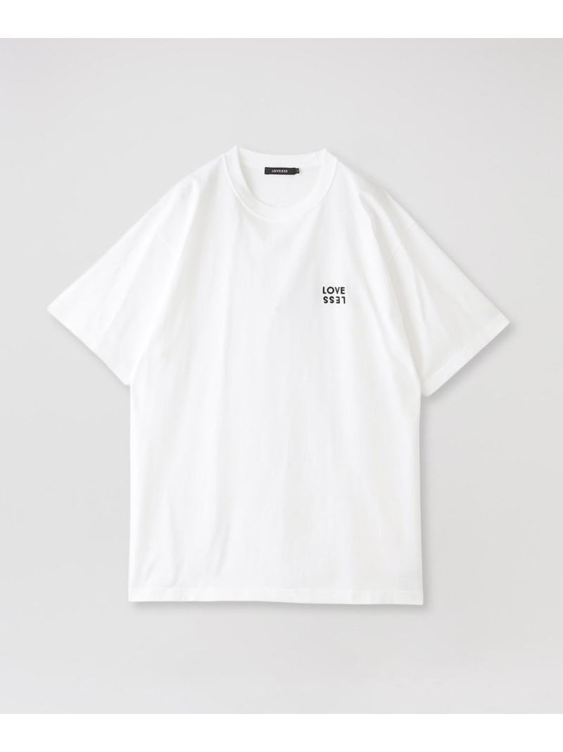 LOVELESSエンブロイダリーTシャツ LOVELESS ラブレス トップス カットソー・Tシャツ ブラック ホワイト【送料無料】[Rakuten Fashion]