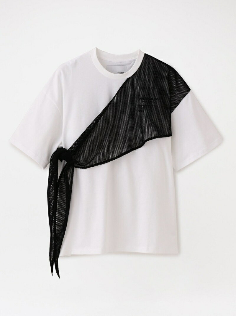 [Rakuten Fashion]【SALE／42%OFF】【yoshiokubo GROUNDFLOOR】MEN MESH SCARF T-SHIRTS YKS20108 LOVELESS ラブレス カットソー Tシャツ ホワイト ブラック【RBA_E】【送料無料】