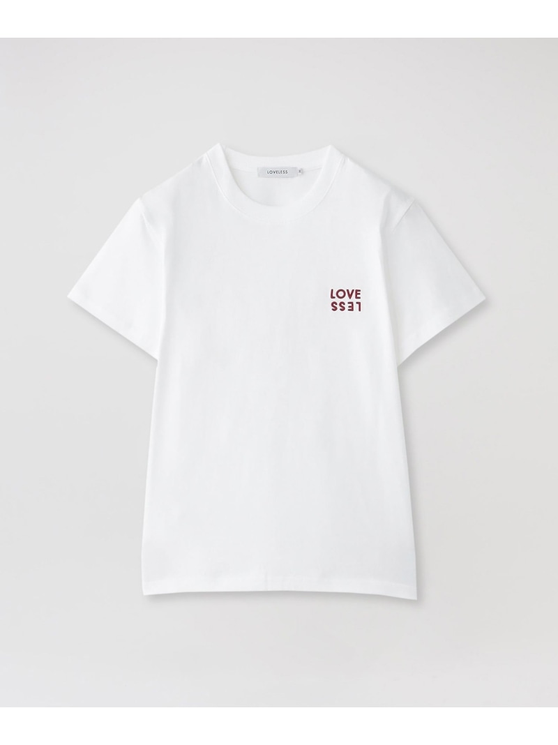樂天商城 - LVLSエンブロイダリーTシャツ LOVELESS ラブレス トップス カットソー・Tシャツ ホワイト ブラック【送料無料】[Rakuten Fashion]
