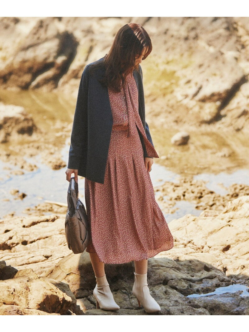 【SALE／41%OFF】【ウォッシャブル】ジオメトリックプリントタックスカート TRANS WORK トランスワーク スカート その他のスカート ネイビー ベージュ【RBA_E】【送料無料】[Rakuten Fashion]