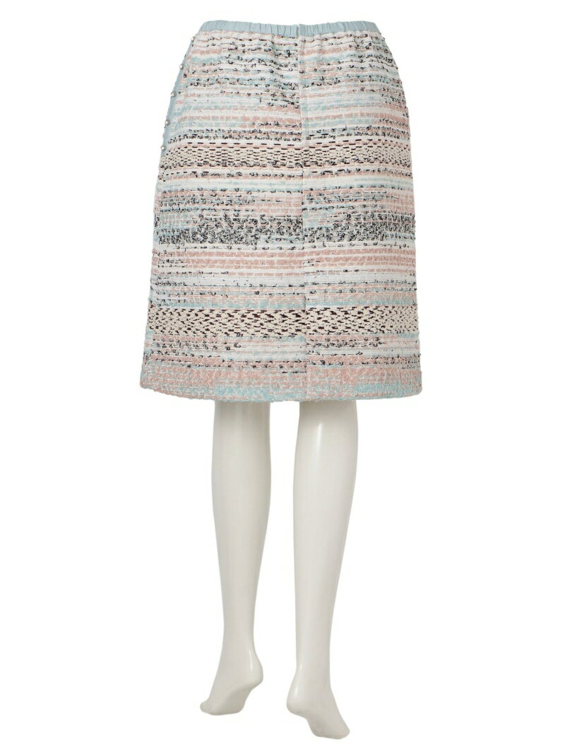 [Rakuten Fashion]【L】【PLATINE】マリアツイードスカート TO BE CHIC（大きいサイズ） サンヨー エルサイズ スカート ロングスカート ピンク【送料無料】