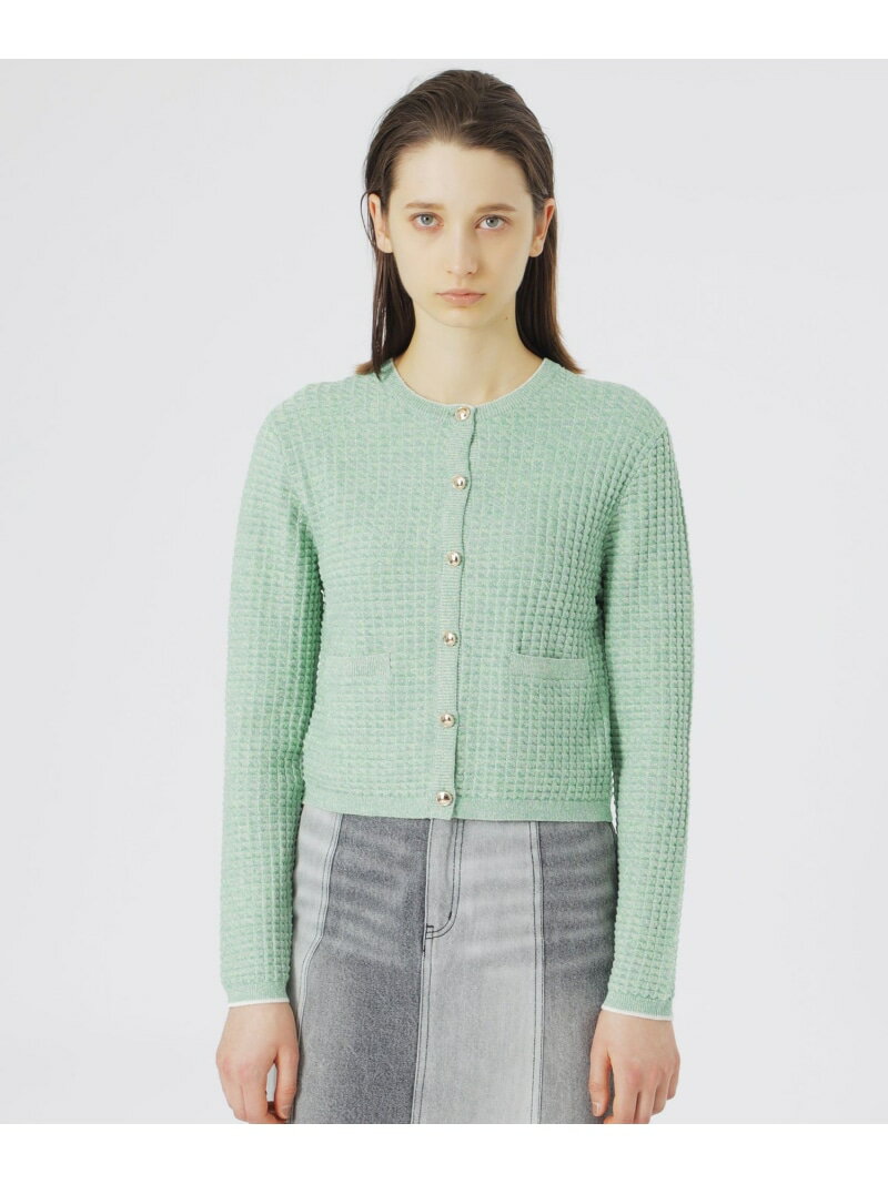 【SALE／30%OFF】ループヤーンコンパクトカーディガン LOVELESS ラブレス トップス ニット ホワイト グリーン ネイビー【RBA_E】【送料無料】[Rakuten Fashion]