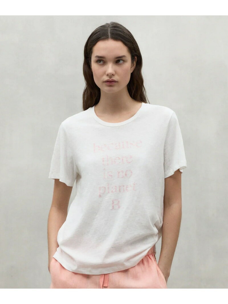 LOVISA BECAUSE Tシャツ / LOVISA T-SHIRT WOMAN ECOALF エコアルフ トップス カットソー・Tシャツ ホワイト