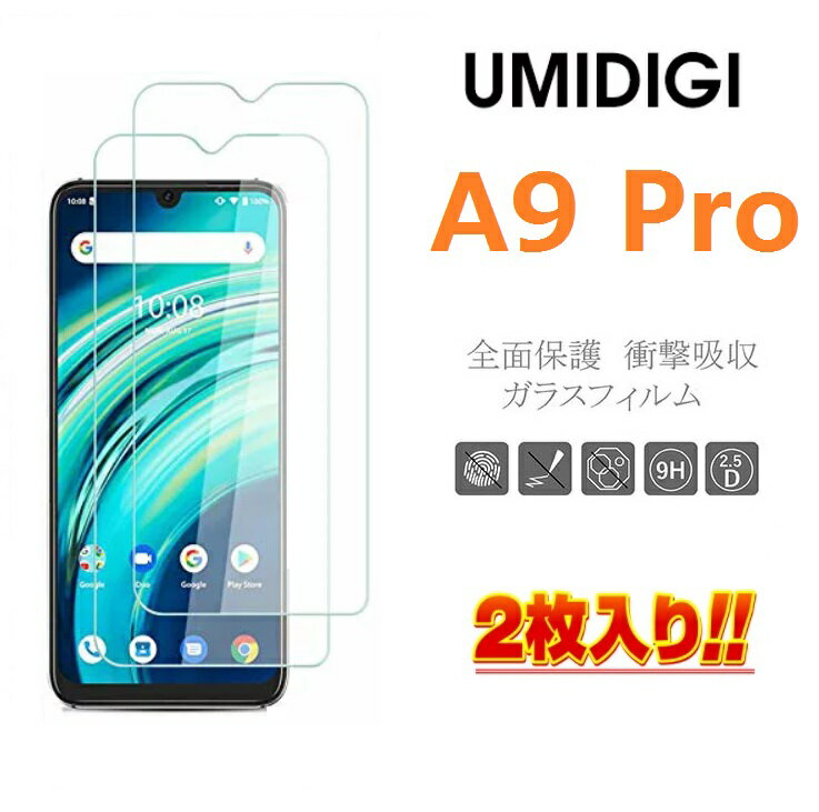 送料無料(2枚入り) umidigi A9 pro フィ
