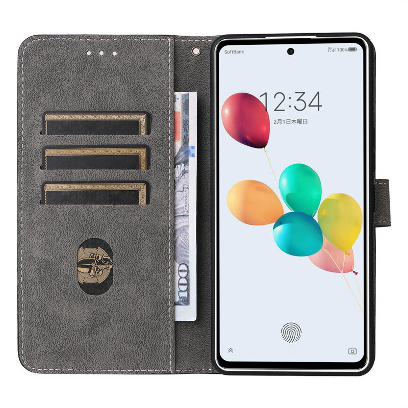 あんしんファミリースマホ A303ZTスマホケース ZTEース 携帯ケースA303ZT手帳型スマホケース A303ZTクレジットカード守りケース スキミング防止 墜落などの意外からスマホを守れるケース 無地 耐衝撃 カバー 手帳 磁気ボタン 隠しマグネットホック