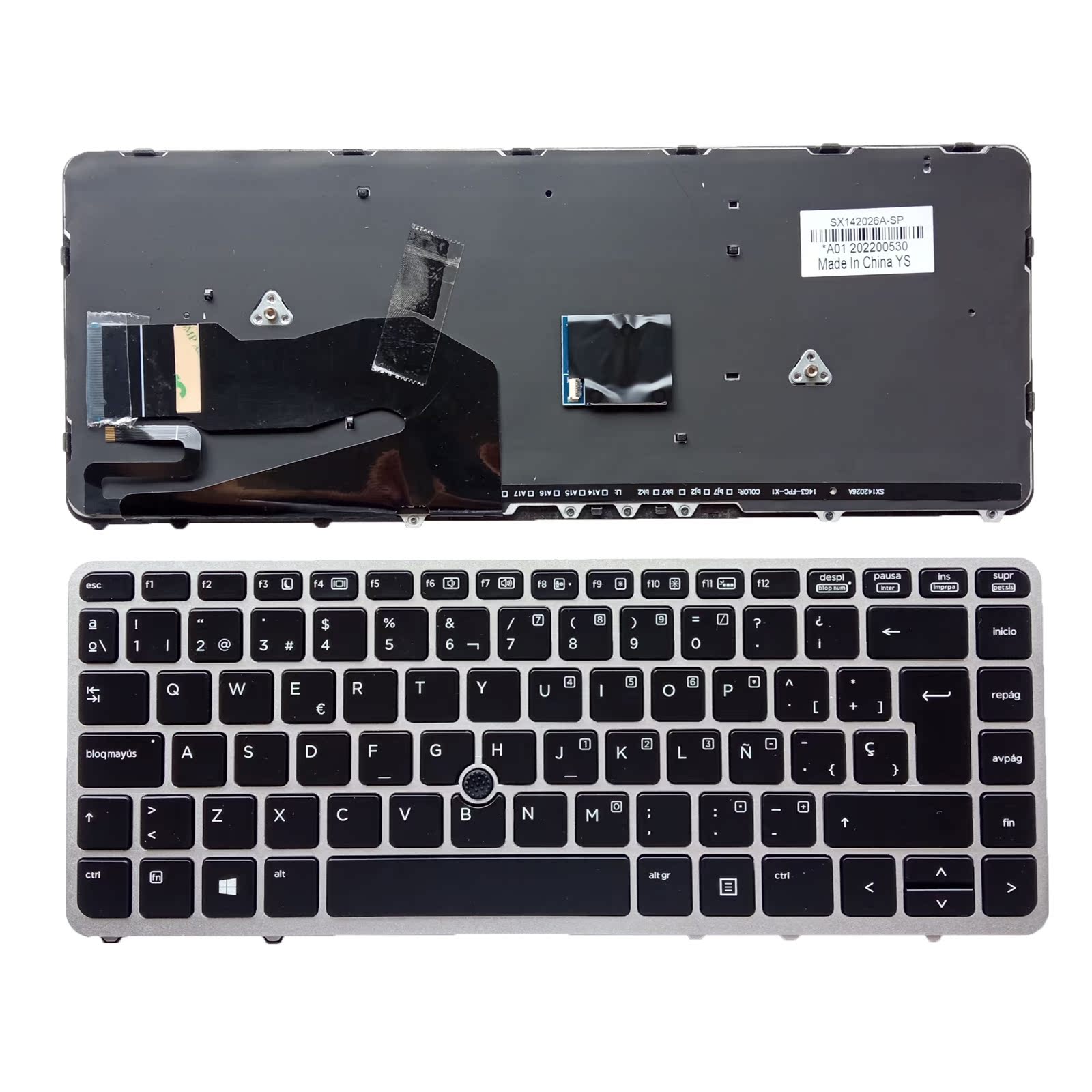 [SP]840 G1 G2 745 750 755 850 G1 G2 適用 外国語ノートパソコンキーボード HPノートパソコン修理用互換性部品(2)