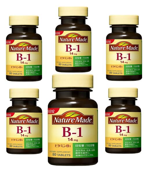 【タイムセール!】大塚製薬/ネイチャーメイド/ビタミンB1【80粒・40日分目安】 【6個セット】【ネイチャーメイド(Nature Made)】【送料・離島、一...
