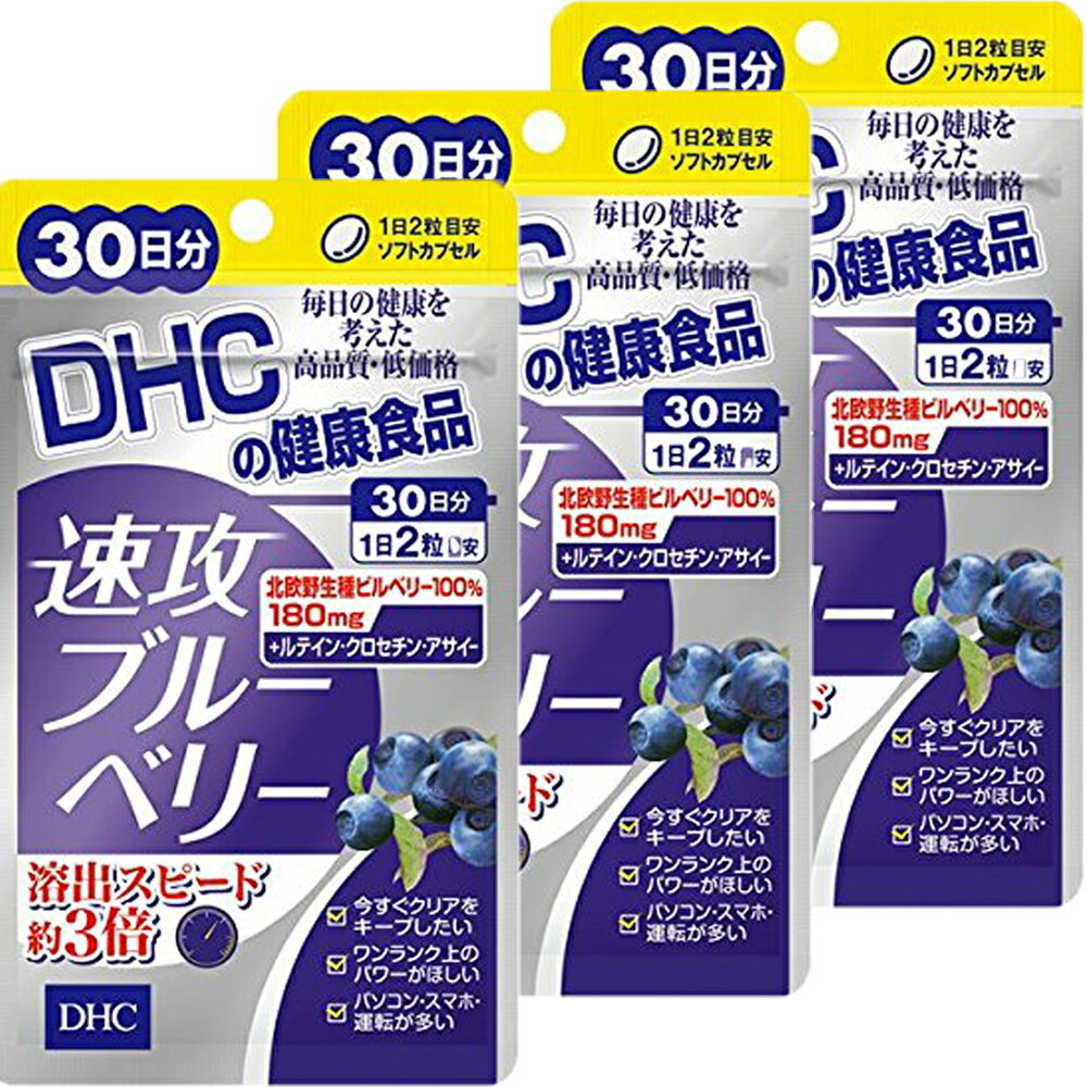 DHC 速攻ブルーベリー 30日分×3個セ