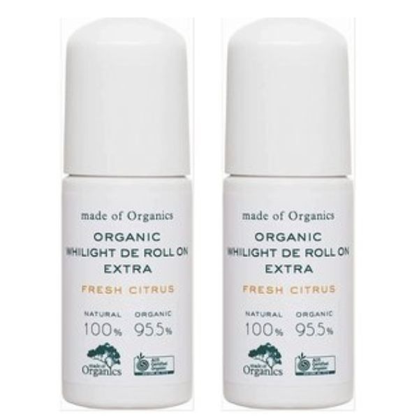 メイドオブオーガニクス made of Organics 【2本セット】ホワイライト DE ロールオン EX フレッシュシトラス 50mL オーガニック 送料無料
