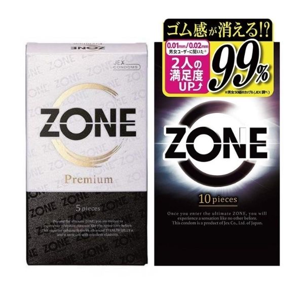 ZONE Premium ゾーン プレミアム 5個入×1 ジェクス ZONE ゾーン コンドーム 10個入り×1 JEX コンドーム