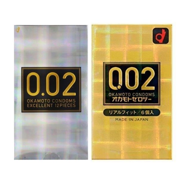 オカモトゼロツー 12個入り×1カモト002(ゼロツー) リアルフィット(6コ入)×1 オカモト コンドーム 避妊具 まとめ買い セット