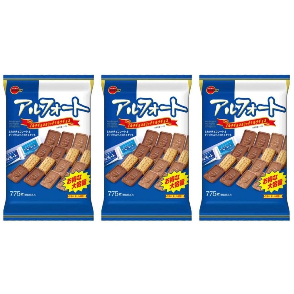 ブルボン アルフォート ミルクチョコ＆リッチミルクチョコ 775g 3袋