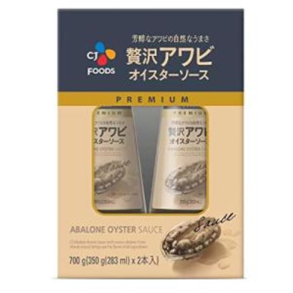 CJ FOODS 贅沢アワビ オイスターソース 350g×2本入 あわび エキス かき 海鮮 炒め物 スープ チャーハン 野菜炒め 韓国 中華料理 調味料 700g コストコのサムネイル