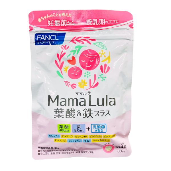 Mama Lula (ママルラ) 葉酸&鉄プラス 約30日分 サプリ サプリメント 健康食品 健康 葉酸サプリ 妊婦 妊娠 鉄分のサムネイル