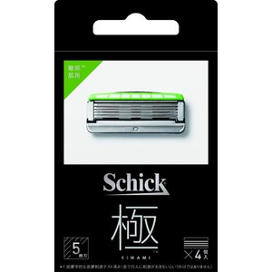 シック Schick 極 KIWAMI 敏感肌用 替刃 4個入 カミソリ 髭剃り
