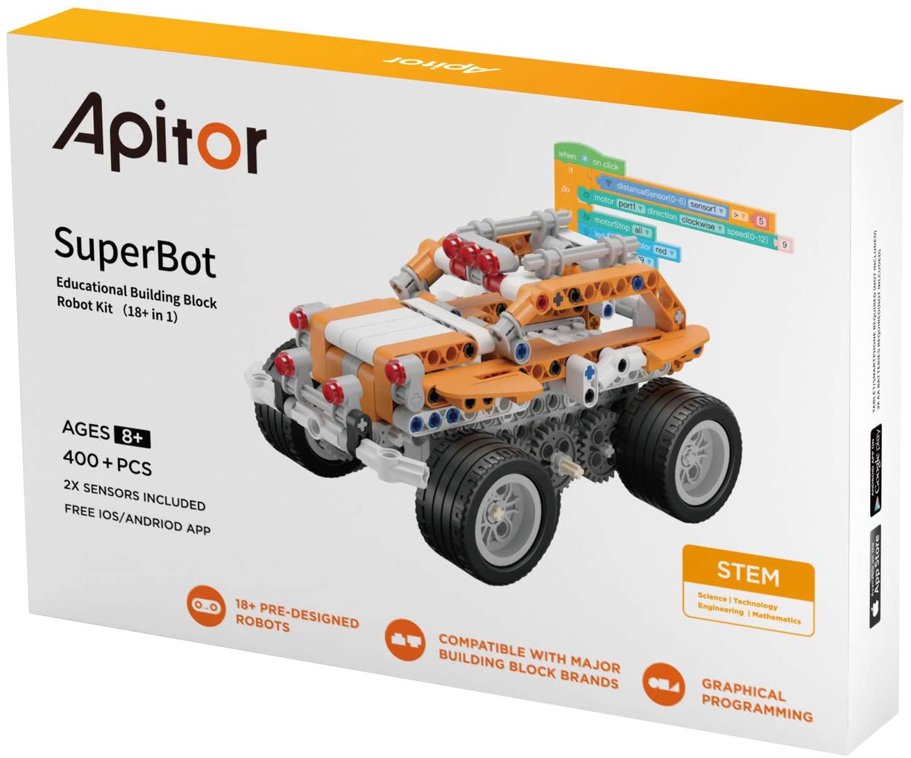 特売 プログラミング おもちゃ 知育玩具 小学生 ブロック ロボット Apitor 学習入門 ロボット 18種類のロボットを作って動かすブロック勉強 プログラム 知育玩具 男の子 女の子 Stem教育 ステム教育 希少 Www Guayaquilcityfc Com