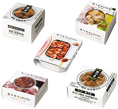 缶つま 缶づめ 5種類5食 お肉詰合せセット 送料無料 国分 k&k 霧島黒豚角煮 マテ茶鶏のオリーブオイル 厚切りベーコンのハニーマスタード 牛肉の赤ワイン煮 牛タン焼き ねぎ塩だれ