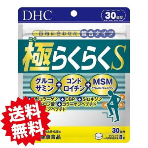 DHC 極らくらくS 30日分 240粒 1袋 DHC dhc ディーエイチシー サプリメント サプリ 極らくらく 男性 女性 健康 2型コラーゲン グルコサミン コンドロイチン ヒアルロン酸 エラスチン さぷり