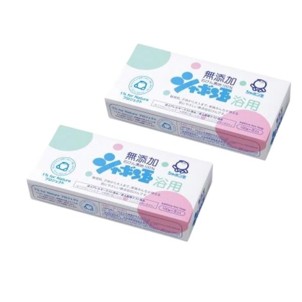 シャボン玉石けん 石けん素地100％ 化粧石けん シャボン玉浴用 100g×6個 2個セット 体 髪 顔用