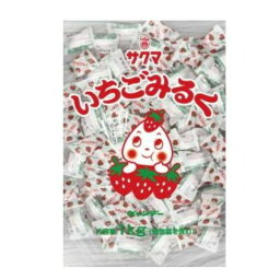サクマ製菓 いちごみるく(ピロー) 1kg ストロベリー 1 袋