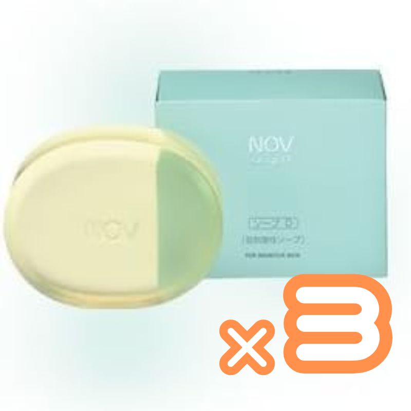 NOVノブ ソープ D 100g3個セット 送料無料 洗顔 保湿 敏感 お肌 低刺激性石けん