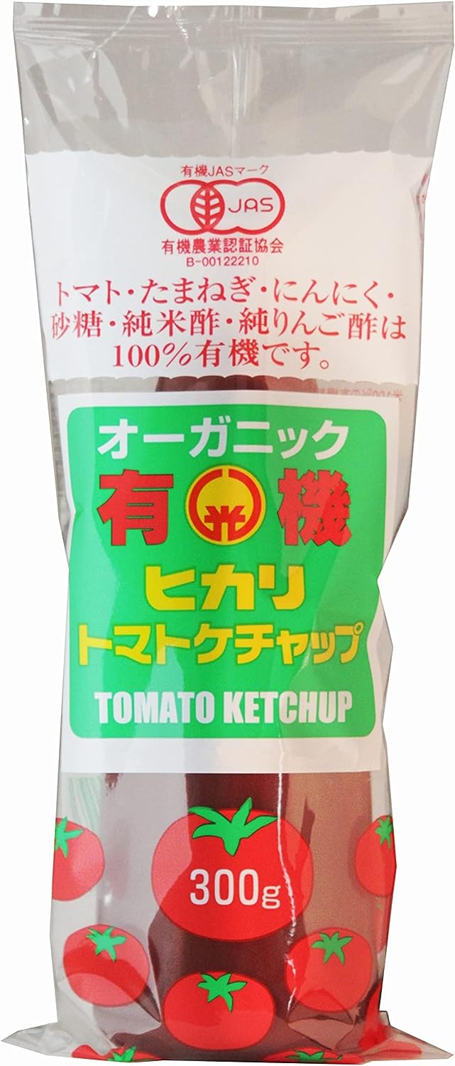 無添加　ヒカリ 有機トマトケチャップ（チューブ入り）300g×1個