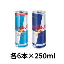 レッドブル　シュガーフリーのセット レッドブル エナジードリンク250ml×6本・シュガーフリー250ml×6本 12本セット