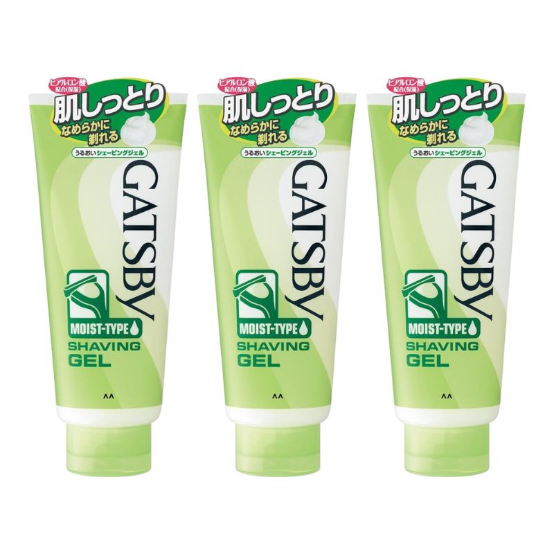 【3個】マンダム ギャツビー うるおいシェービングジェル 205g