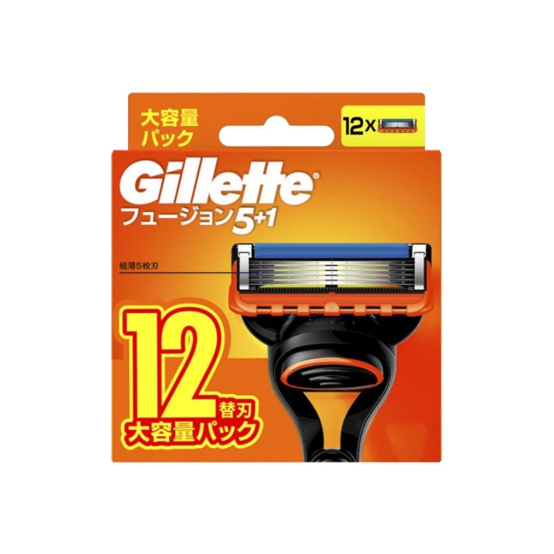P&G ジレット フュージョン マニュアル 替刃 大容量 (12個) 髭剃り カミソリ替刃