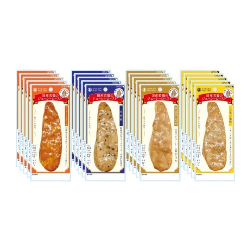 丸善 国産若鶏ジューシーロースト 4種アソート 計20個セット