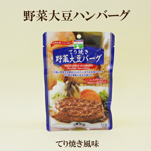 15個セット●三育 てり焼き 野菜大豆バーグ 100g(固形量60g)×15 三育フーズ 照り焼き 野菜大豆ハンバーグ