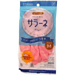 【合算3150円で送料無料】サラーネ　うす手　ビニール手袋　男女兼用Mサイズ