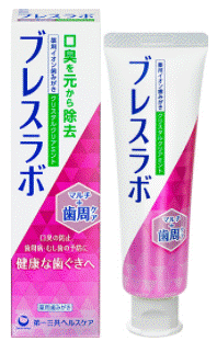 【合算3150円で送料無料】【医薬部外品】ブレスラボ マルチ＋歯周ケア クリスタルクリアミント 90g