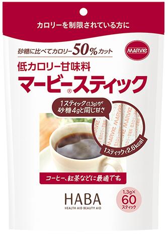 【商品特徴】 ●マービー甘味料粉末は、カロリー摂取制限・食事制限を必要とする方に適した低カロリー甘味料です。 ●保存に便利なチャック付スタンドパック入りです。 ●消化・吸収されにくい還元麦芽糖が原料 ・でんぷんから作られる低カロリーの糖質 ・カロリーは、砂糖に比べて50％カット ●いろいろな料理に使える ・コーヒーや紅茶に ・砂糖と同じように、煮物などの料理からお菓子づくりまで ●カロリー：大さじ1杯（10g）あたり20kcal（砂糖の半分） 【こんな時、こんな方におすすめ】 ・砂糖やカロリーの摂取が気になる方 ・ウェイトコントロールが必要な方 【お召上がり方】 ●料理やコーヒー・紅茶など、砂糖の代わりにご利用ください。 甘さの目安は、マービー粉末：大さじ1杯（10g）＝砂糖：大さじ1杯（9g）です。 【栄養成分】 100gあたり・・・・・ エネルギー：200kcal、たんぱく質：0g、脂質：0g、炭水化物：100.0g、ナトリウム：0mg、カリウム：0mg、リン：0mg、食物繊維：0g、水分：0g、灰分：0g 【原材料】 還元麦芽糖（原産国名：フランス） 【ご注意】 ※パッケージデザイン等が予告なく変更される場合もあります。 ※商品廃番・メーカー欠品など諸事情によりお届けできない場合がございます。 製造、販売元： 商品に関するお問い合わせ先 電話： 受付時間／平日10:00～17:00 （土日祝除く）　