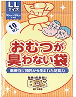 【商品特徴】 ●臭わない袋の特徴は、医療向け開発から生まれた驚異の防臭力だから鼻を近づけても臭わないので臭いのストレスを大幅削減できます。 ●また、部屋でご使用のゴミ箱や外出先でも臭わないので快適さを維持でき、袋に入れて結んでゴミ箱に捨てるだけなのでとても簡単です。 ●さらに菌も通さないから安心です。 ●鼻を近づけても臭いません！ ●袋の色・・・ホワイト ●1枚ずつ取り出しやすいので便利！ ●LLサイズ(35*50cm) 【ご注意】 ※パッケージデザイン等が予告なく変更される場合もあります。 ※商品廃番・メーカー欠品など諸事情によりお届けできない場合がございます。 製造、販売元：クリロン化成 商品に関するお問い合わせ先 電話：06-6327-8188 受付時間／平日9:00〜12:00 13:00〜17:00 （土日祝除く）広告文責：有限会社シンエイ 電話：077-544-5855